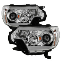 Toyota Tacoma 12-16 Strålkastare Projektor - Ljuslist DRL - Krom Spyder Auto